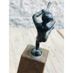 Bronzen beeldje Griekse God Pan.