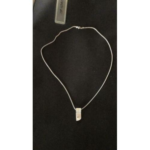 Ketting met hanger zilver met goud