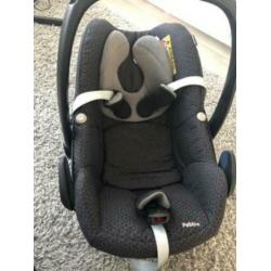 Maxi cosi pebble in topstaat! Incl. Voetenzak en regenhoes