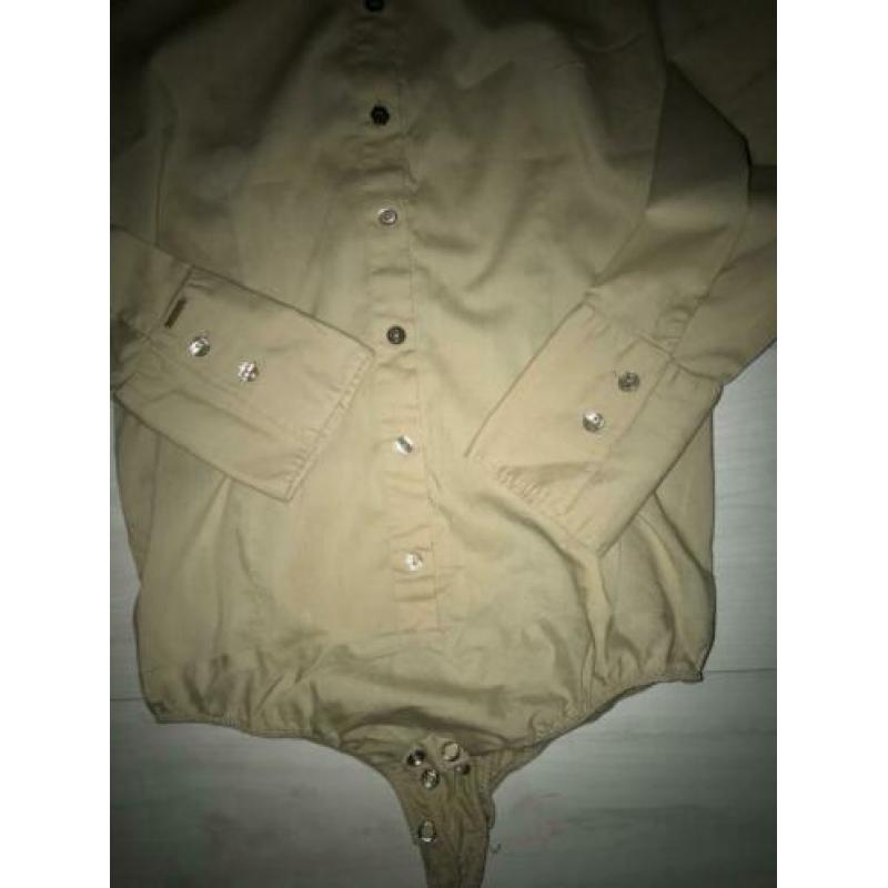 Body beige damesblouse maat 38