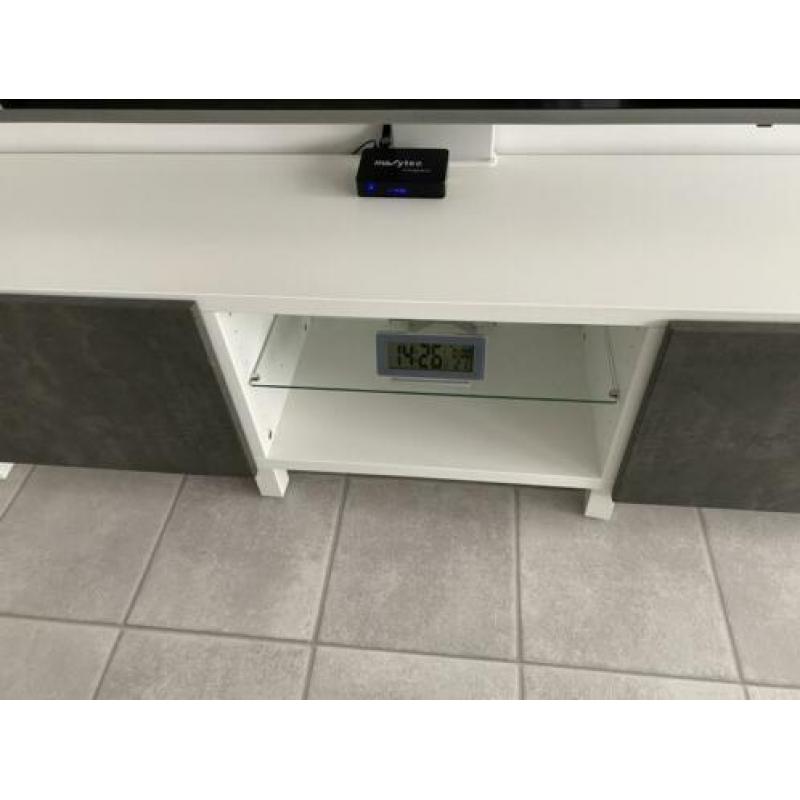 Ikea tv meubel wit/grijs