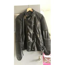 Philipp Plein leren jas herenmaat 56