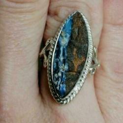 Ring Boulder Opaal sterling zilver Nieuw
