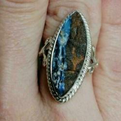 Ring Boulder Opaal sterling zilver Nieuw