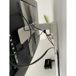Ikea tv meubel wit/grijs