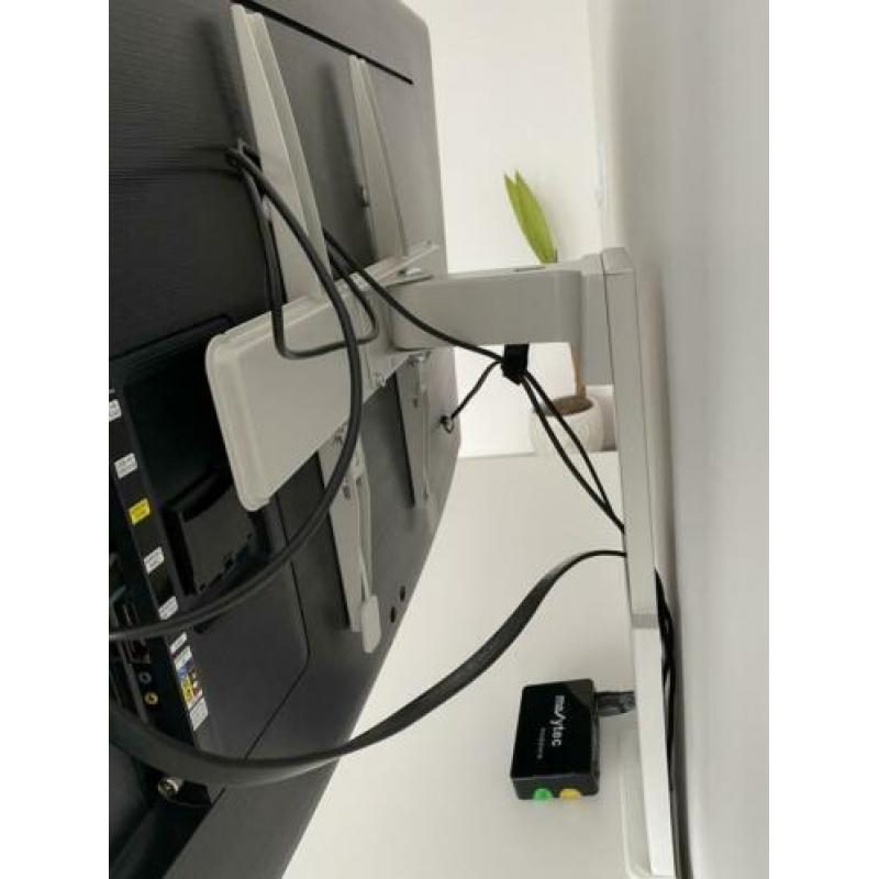 Ikea tv meubel wit/grijs