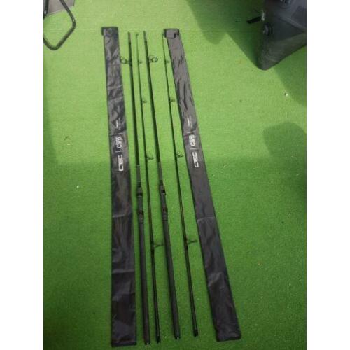 2x Ctec shadow carp compact 10ft 2Lb nieuw staat