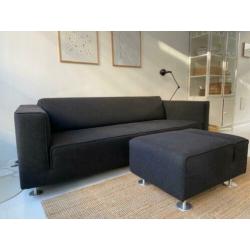 Design on Stock Blizz bank en poef (100% wol / Kvadrat)