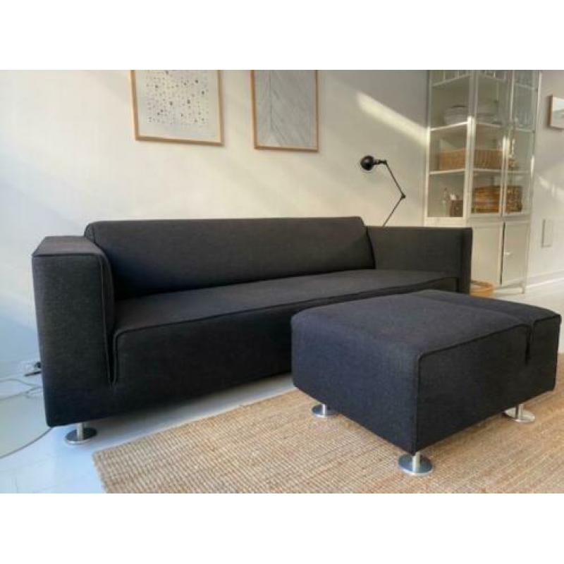 Design on Stock Blizz bank en poef (100% wol / Kvadrat)