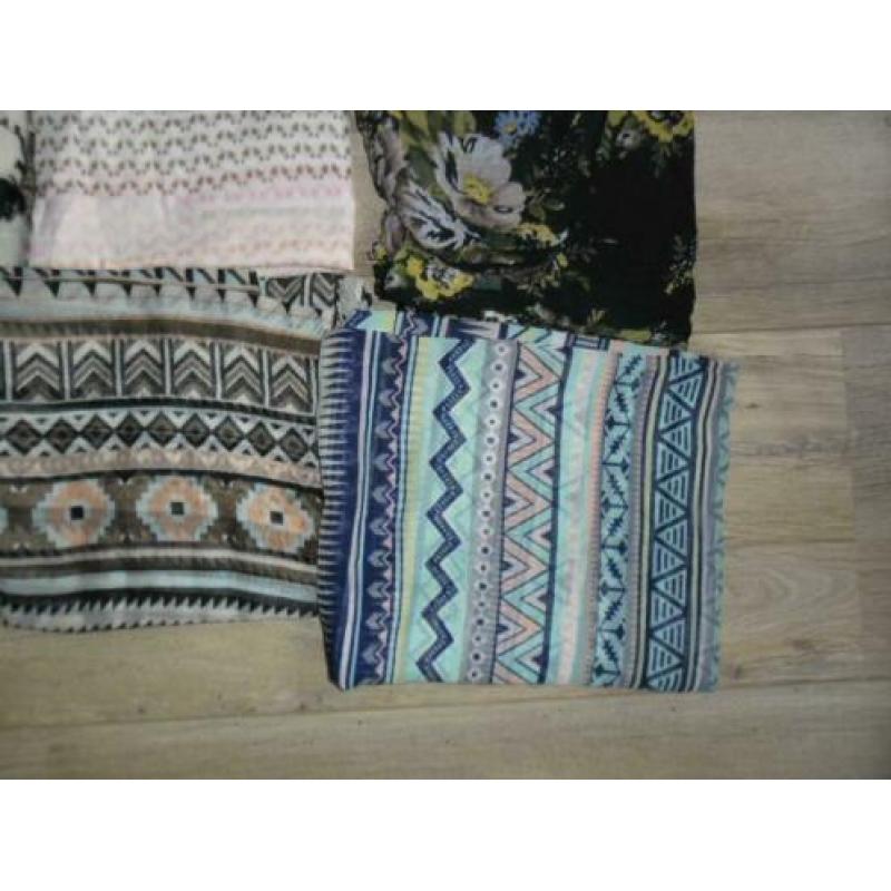 Pakket Met 6 Sjaals Shawls Pieces & H&M
