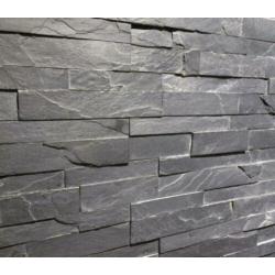 AANBIEDING steenstrips / muurstrips Black Slate leisteen
