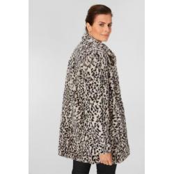 (C44) Nieuwe bontjas in luipaardlook faux fur nep. Maat 36