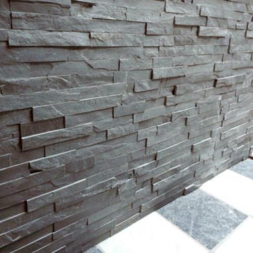 AANBIEDING steenstrips / muurstrips Black Slate leisteen
