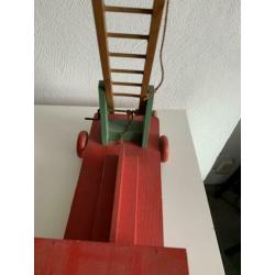Antieke brandweer auto hout