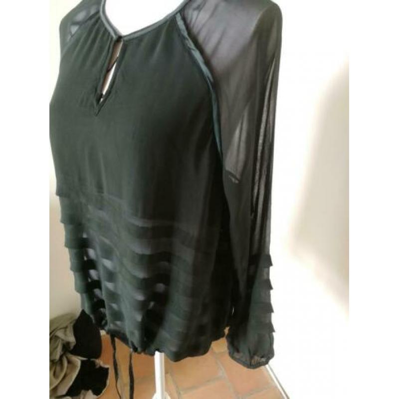 summum blouse groen maat 40 zgan