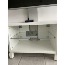Ikea tv meubel wit/grijs