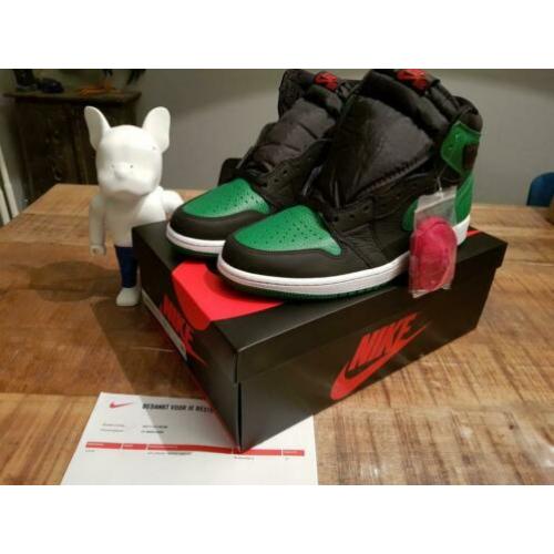Nike air Jordan 1 one black pine green us 10 eu 44 DS BNIB