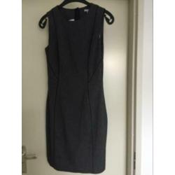 Jurk maat 38 van H&M zwart / grijs