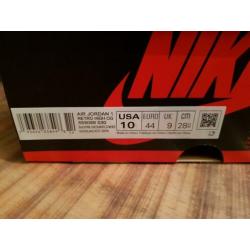 Nike air Jordan 1 one black pine green us 10 eu 44 DS BNIB