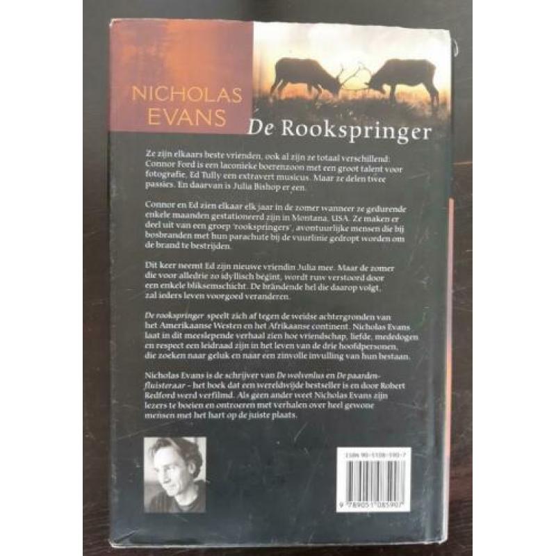 Nicholas Evans, de rookspringer, hard cover, Nederlandstalig