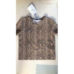 Mooi top in dierenprint, S, Zara,NIEUW