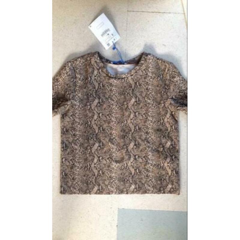 Mooi top in dierenprint, S, Zara,NIEUW