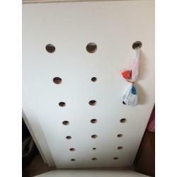Baby bedje brocante wieg bed wit crème ledikantje