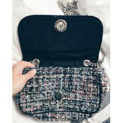 Prachtig stijlvol Zara tweed bouclé (schouder)tasje - clutch