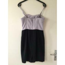 Jurk maat 38 van H&M zwart / grijs