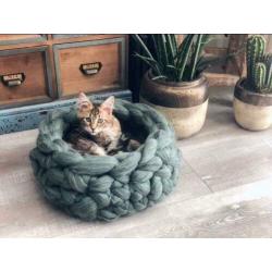 Kattenmand lont wol