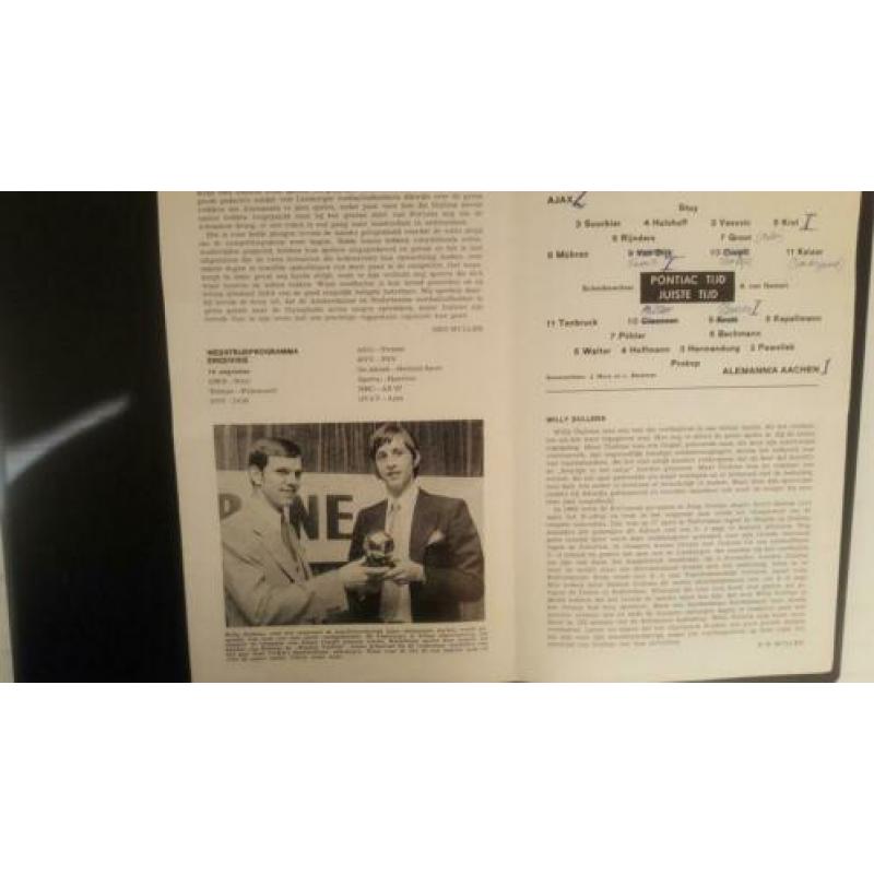 Oud voetbal programma Ajax Alemannia Aachen 1969 Cruijff