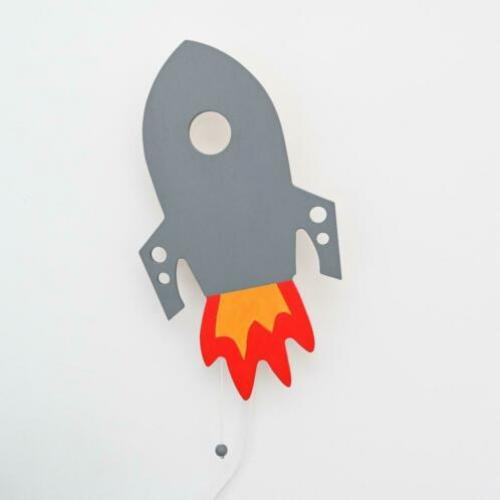 Raket wandlamp voor kinderkamer