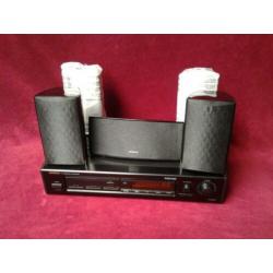 Onkyo surround versterker met sattelieten.