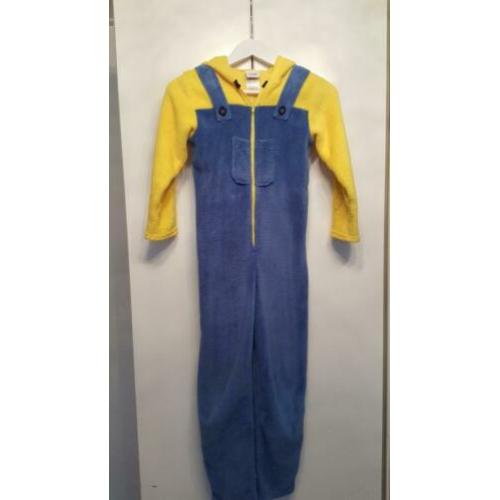 Minion verkleedpak/onesi maat 134-140, valt groter