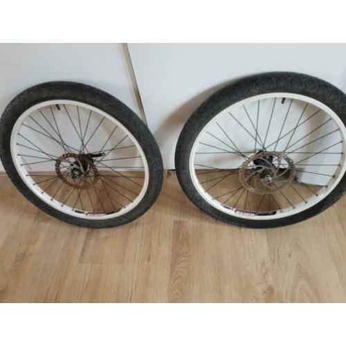 Mooie alexrims 24inch wielset voor cruiser, dirtjumper bmx