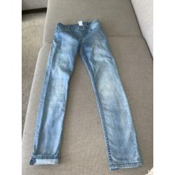 H&m skinny broek skinnyjeans 134 spijkerbroek blauw