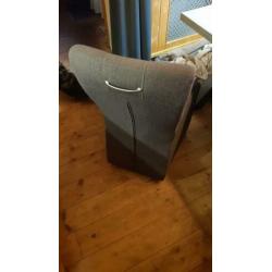 4 grijze eetkamer stoelen