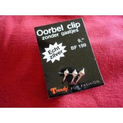 Oorbel echt zilver nieuw
