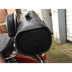 Mooie grote leren toolrol