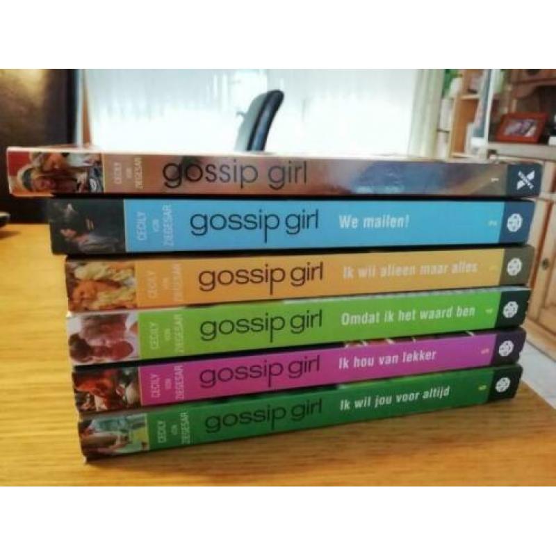 Gossip Girl boeken deel 1 t/m 6 Cecily von Ziesegar