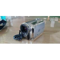 JVC Everio camcorder met tas.