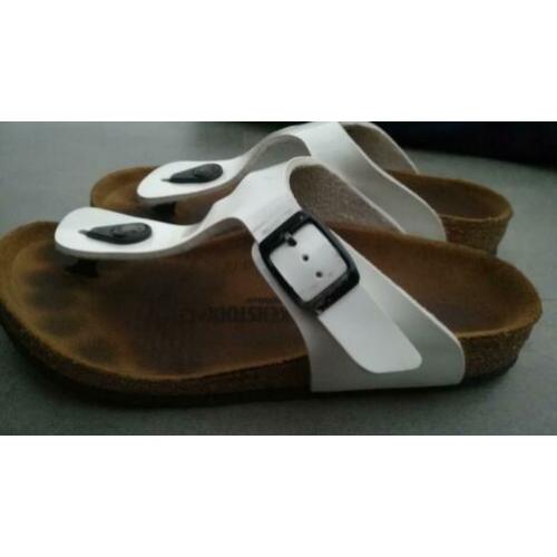 Birkenstock gizeh wit lak 32