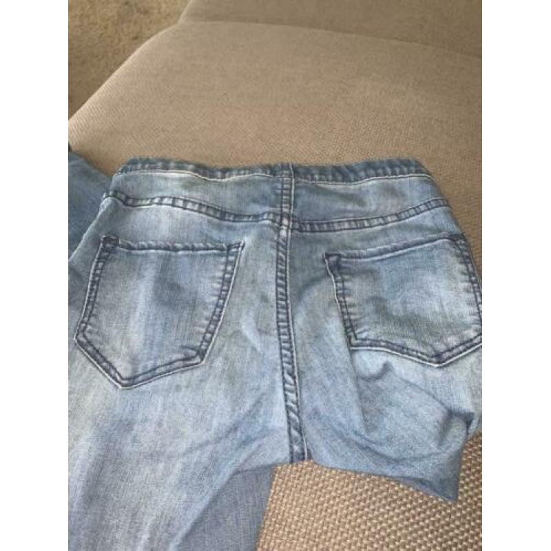 H&m skinny broek skinnyjeans 134 spijkerbroek blauw