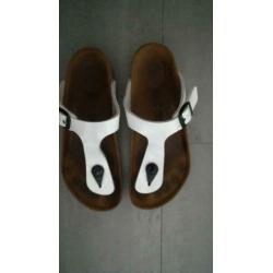 Birkenstock gizeh wit lak 32