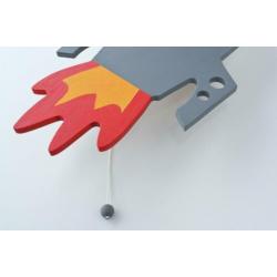 Raket wandlamp voor kinderkamer
