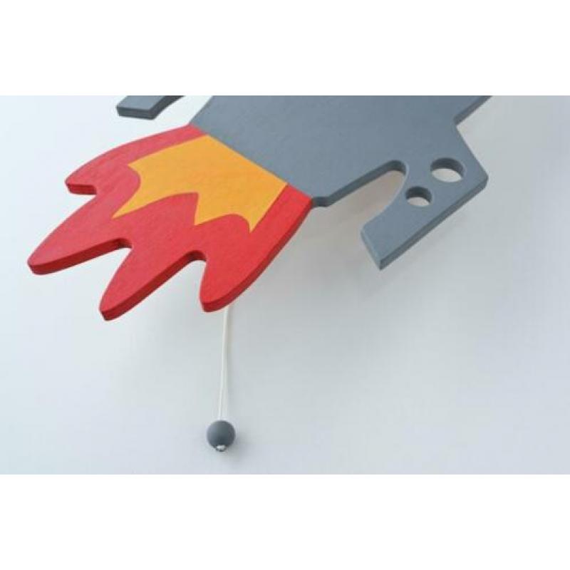 Raket wandlamp voor kinderkamer