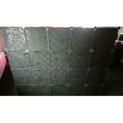 Modulaire kast met 14 compartimenten zwart en wit