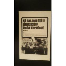 Oud voetbal programma Ajax Alemannia Aachen 1969 Cruijff