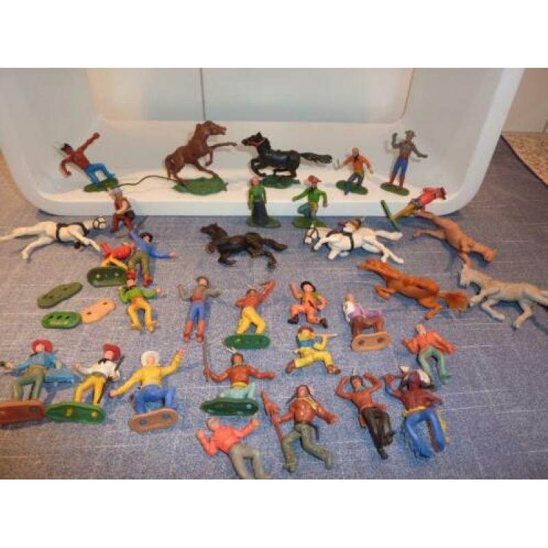 Cowboys , indianen en paarden (Swoppets?) en andere merken.