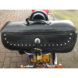 Mooie grote leren toolrol